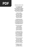 Letra para Arrullar Al Niño