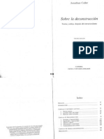 CULLER - Sobre La Deconstrucción - Introduccion PDF
