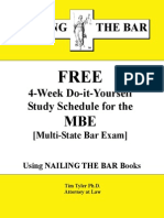 FREE MBE Study Schedule