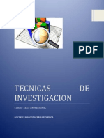 Tecnicas de Investigacion PDF