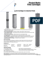 Pleated Media Filter Cartridges: High Efficiency, Long Life Cartridges For Industrial Fluids