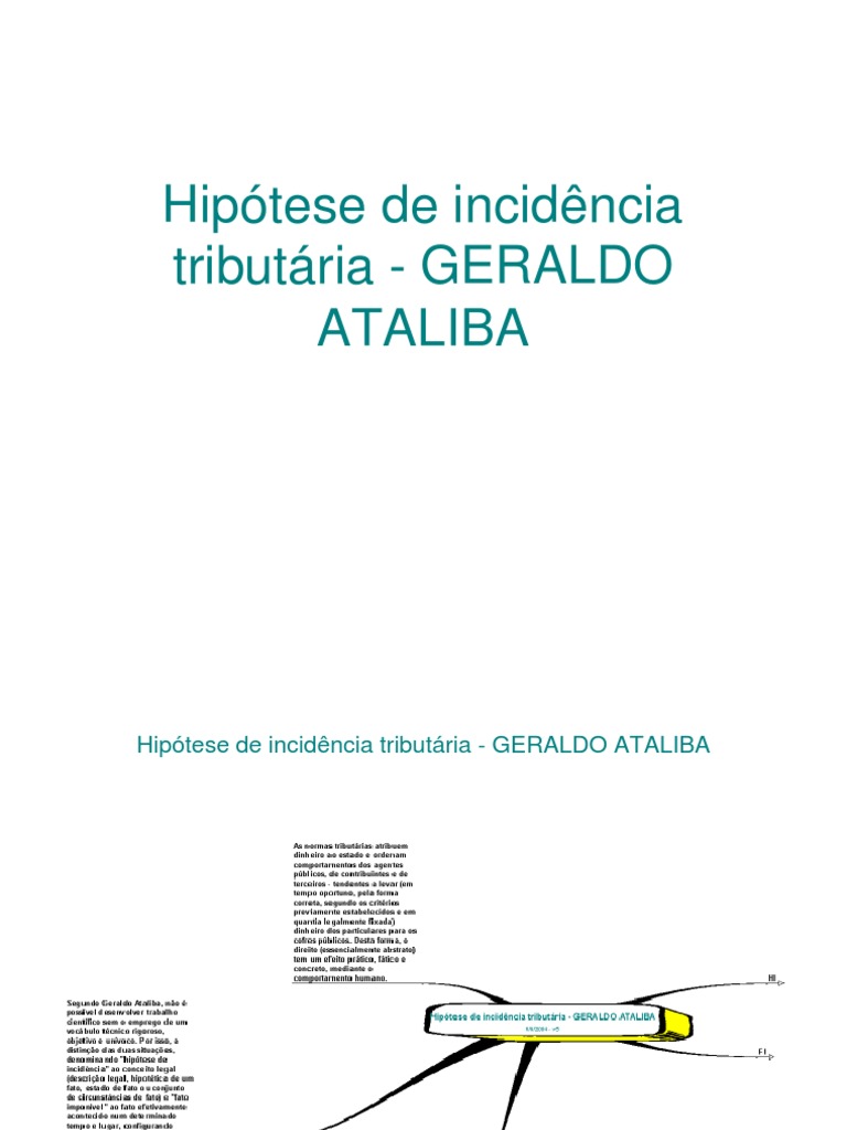 Hipotese de Incidencia Tributaria PDF | PDF | Lei das Obrigações | Lei ...