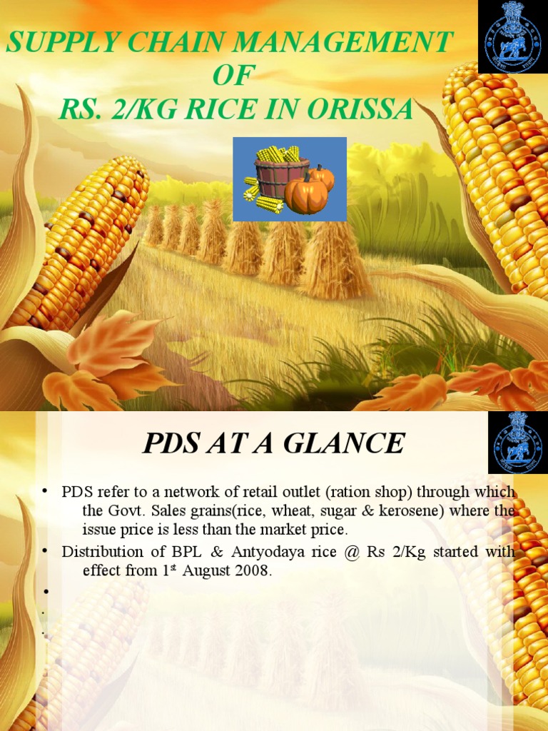 Supply Chain Management OF Rs. 2/Kg Rice in Orissa | PDF | Economies ...
