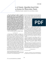 Evaluation of Genetic Algorithm Based Solar Tracking System For Photovoltaic Panels