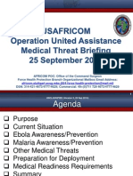 AFRICOM MedicalThreatBrief OperationUnitedAssistance 25SEP2014 Version3 Approved UNCLASSIFIED