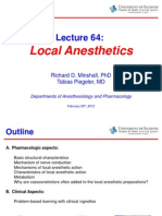 Local Anesthetics: Richard D. Minshall, PHD Tobias Piegeler, MD