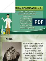 NIKEL DAN LOGAM GOLONGAN III-B