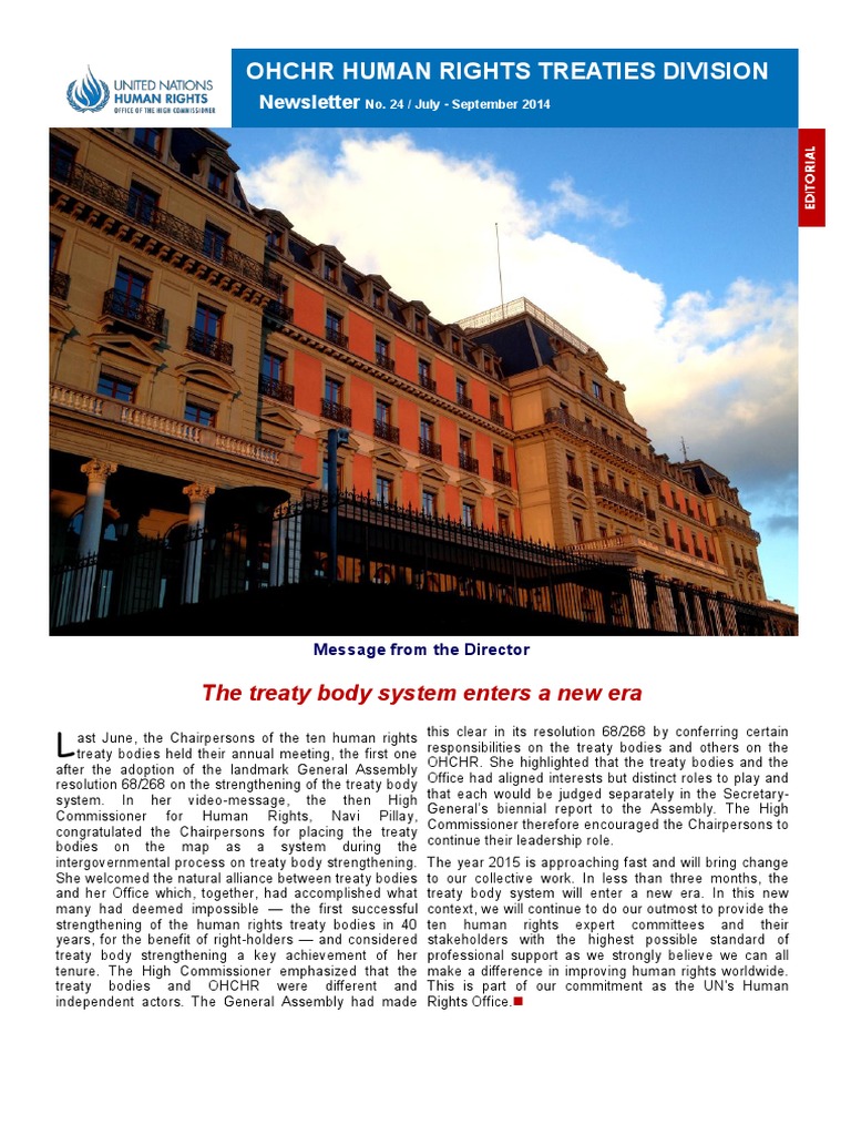 Newsletter of The Human Rights Treaties Division No 24 | PDF ...
