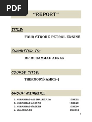 4 Stroke Petrol Engine Pdf