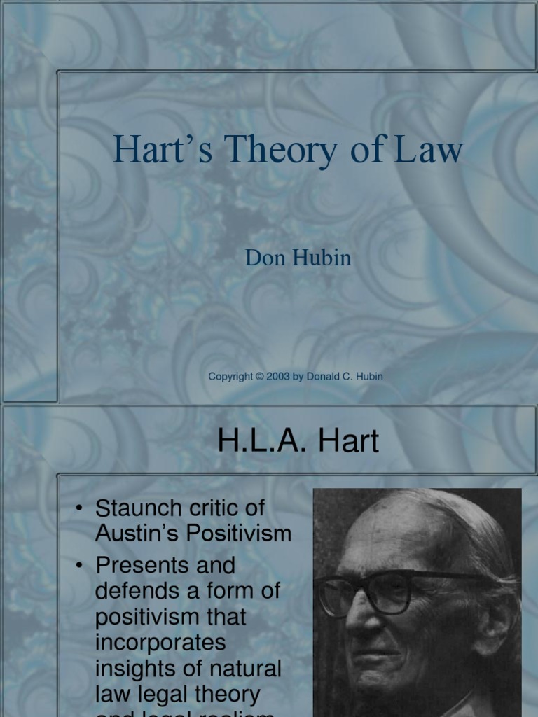 Hart's Theory of Law Jurisprudence Morality