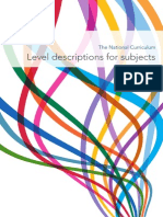 KS3 National Curriculum Grade Descriptors for All Subjects Booklet