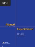 Download Aligned Expectations A Closer Look at College Admissions and Placement Tests by Achieve Inc SN24353978 doc pdf
