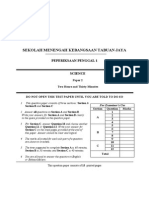 SEKOLAH MENENGAH KEBANGSAAN TABUAN JAYA SCIENCE PAPER 2 EXAM