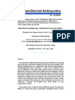 Plant Derived Antimycotics