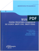 TESTE GRILA PENTRU PREGATIREA EX DE LIC DREPT CIVIL DREPT PENAL URS TODICA SIMA 2013 COPERTA.pdf