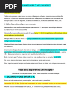 Quando Vira o Meu Milagre