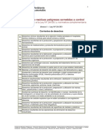 Categoras de Residuos Peligrosos Sometidas A Control2 PDF