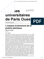 DOTREMENT (Sobre) L'espace-Événement de La Poésie Plastique PDF