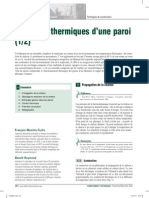 Echanges Thermiques D Une Paroi - Explication PDF