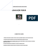 Planificare Educatie Fizica