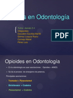 Opioides en Odontología y sus asociaciones