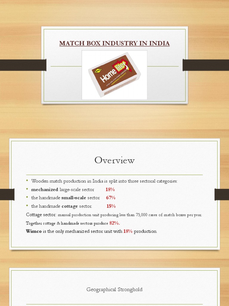 Match Box Industry (Case Study) PDF Taxes Economies
