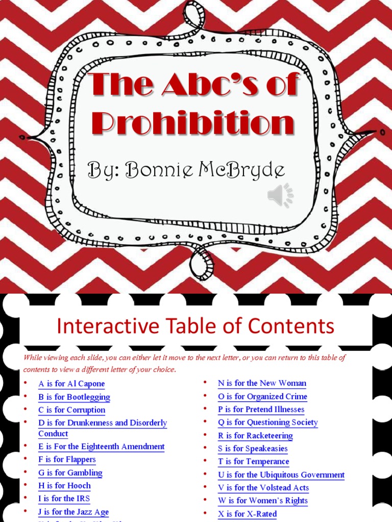 The Abcs of Prohibition | PDF | Roaring Twenties | Prohibition