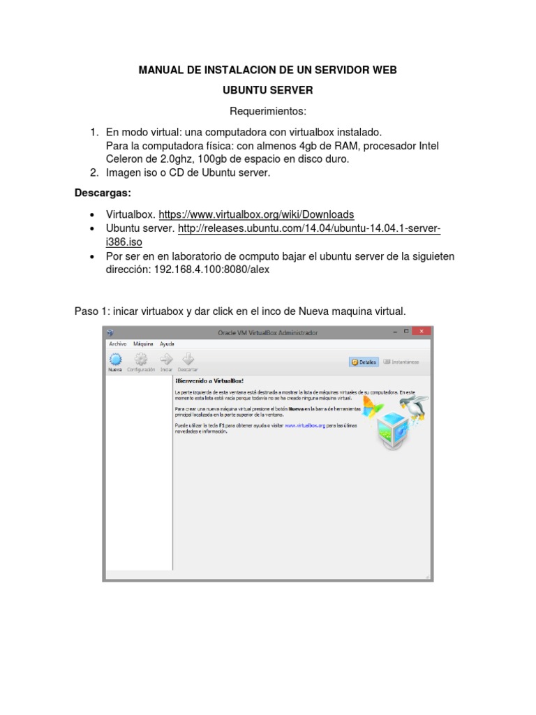 Instalación de Servidor Web en Ubuntu | PDF | Servidor web | Internet y web