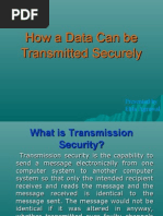 How A Data Can Be Transmitted Securely
