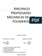 Principales Propiedades Mecanicas de Los Polimeros