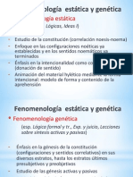 Fenomenologia Estatica y Genetica 2013