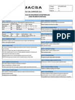 Hoja de Seguridad Feldespato Sip M 325 PDF