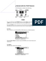 Getting Started With The TI-89 Titanium