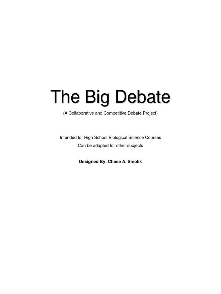 The Big Debate Etec Final Project PDF Gmail Learning Theory