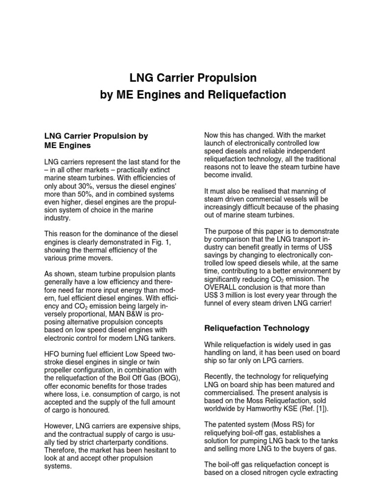 Dual Fuel Engines B&W | PDF | Marine Propulsion | Liquefied Natural Gas
