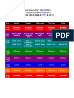 Cambron Schedule