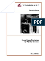 Speed Droop Mechanism For PG Dial Governor: Operation Manual