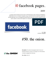 Top 50 Facebook Pages 2009