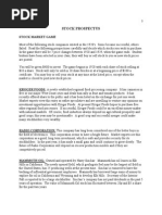 stockmarket game- prospectus