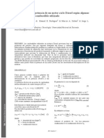 Variación de La Potencia en Un Motor Diesel en Función de La Característica Del Combustible - Marchese - 2009 PDF