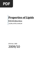 Download Properties of Lipids by kolita kamal SN24360309 doc pdf