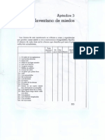 Inventario de Miedos PDF