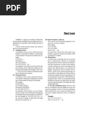 Series Fraction Mathematics Multiplication
