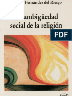 Fernandez Del Riesgo, Manuel - La Ambiguedad Social de La Religion PDF