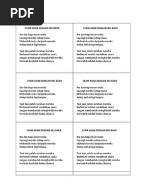 Free Gambar Syair Adab Dengan Ibu Bapa Terupdate oleh Cikimm