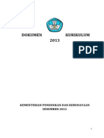 Dokumen Kurikulum 2013
