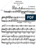Tchaikovsky - Piano & Violin - Serenade Melancolique PDF