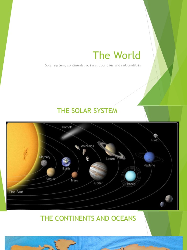 The World: Solar System, Continents, Oceans, Countries and ...