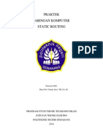 Praktek Jaringan Komputer Static Routing