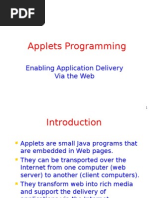 Applets Programming: Enabling Application Delivery Via The Web